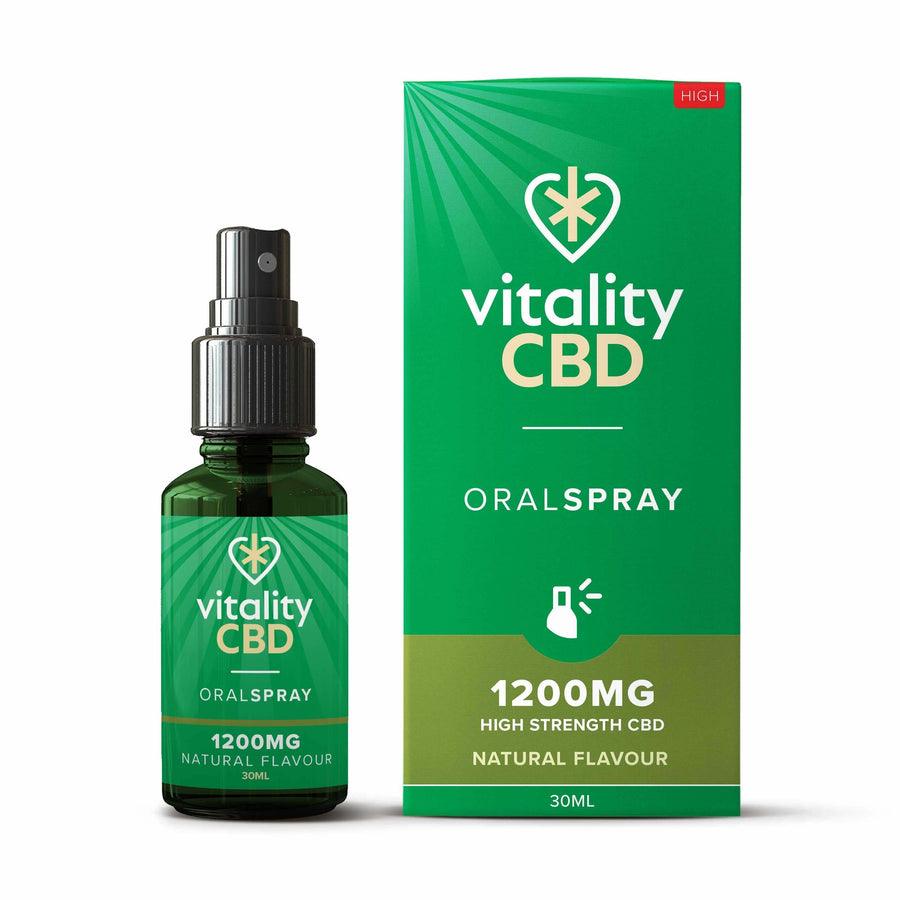 Vitality CBD Natural 1200mg CBD Oral Spray 30ml