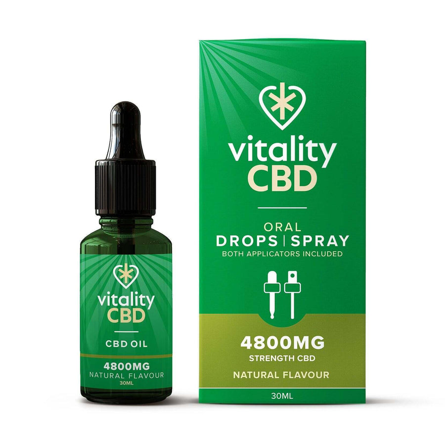 Vitality CBD Natural 4800mg CBD Oral Drops | Spray 30ml