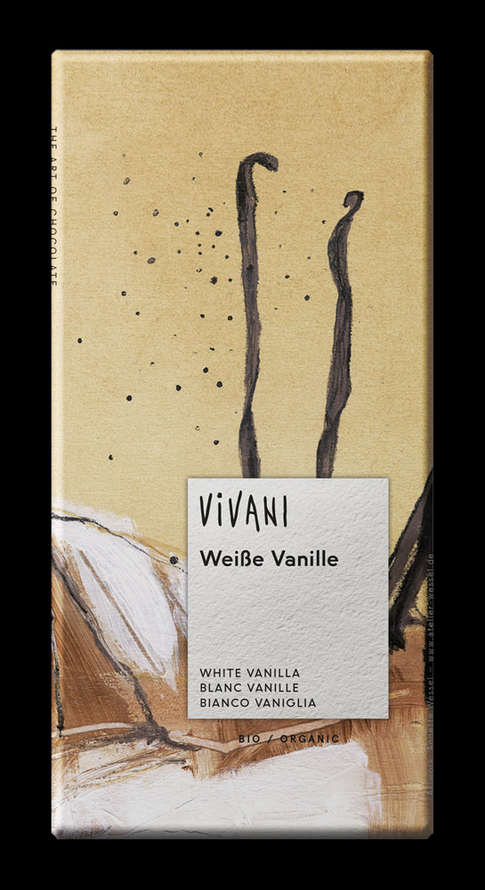 Vivani Organic White with Vanilla Chocolate 80g - Pack of 5