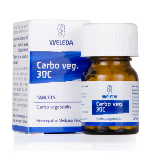 Weleda Carbo Veg 30C 125 Tablets