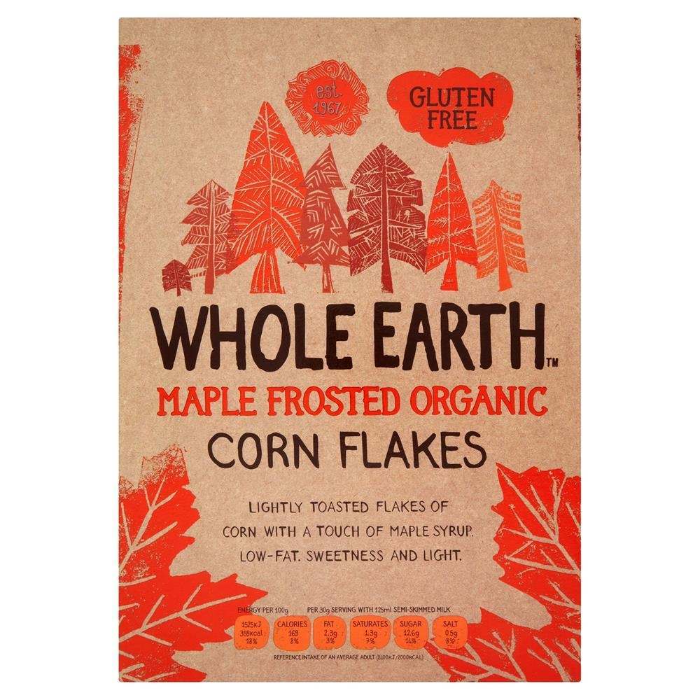 Whole Earth Organic Gluten Free Maple Frosted Flakes 375g