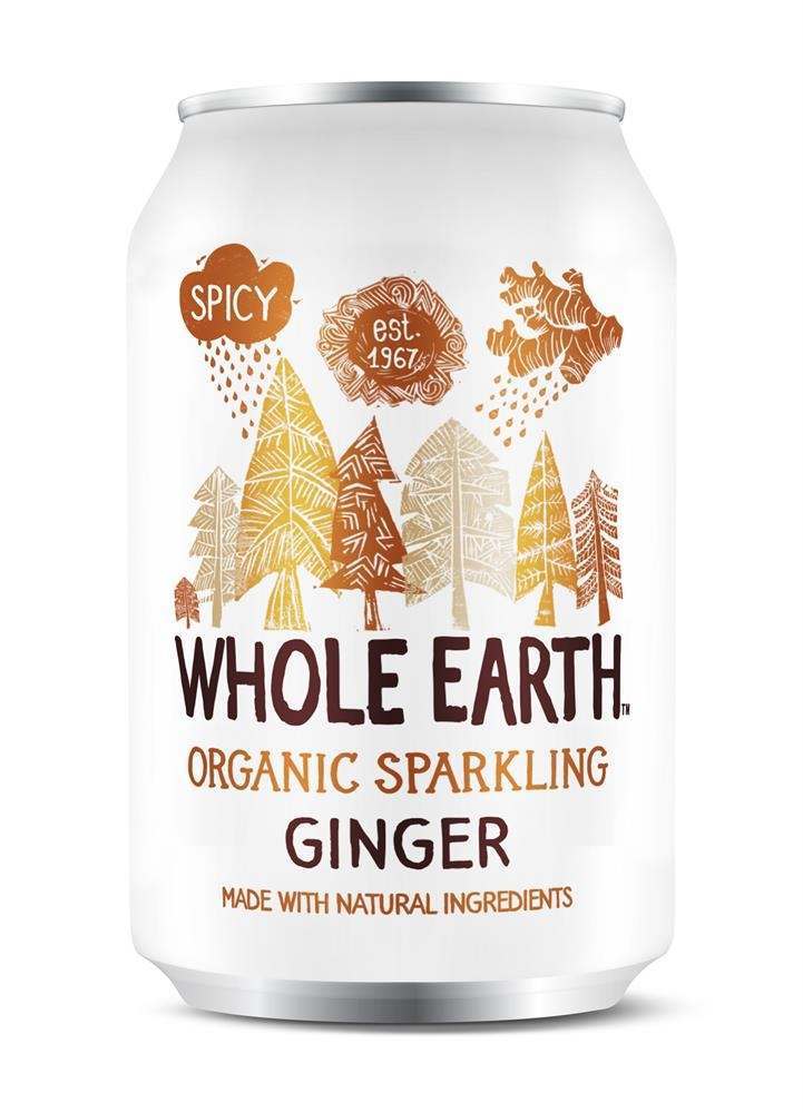 Whole Earth Organic Sparkling Ginger Soft Drink 330ml