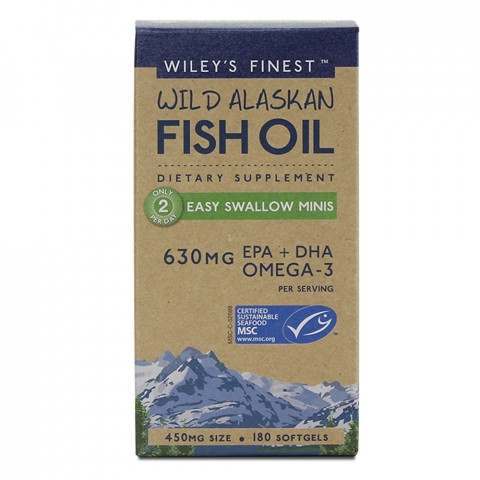 Wiley's Finest Fish Oil Easy Swallow Minis 180 Capsules