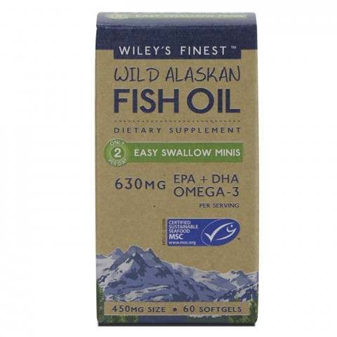 Wiley's Finest Fish Oil Easy Swallow Minis 60 Capsules