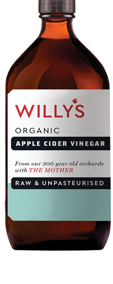 Willy's Organic Apple Cider Vinegar with the Mother 1 Litre