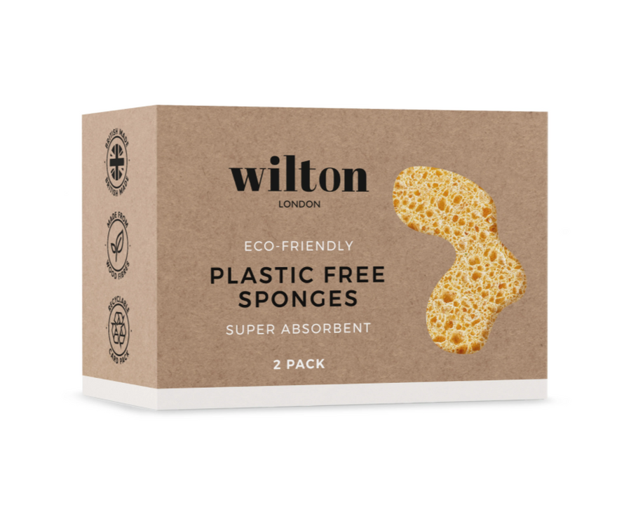 Wilton London Plastic Free Sponge - Twin Pack