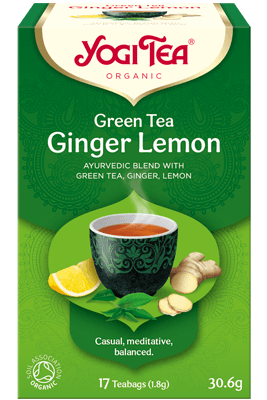 Yogi Tea Organic Green Tea Ginger & Lemon 17 Bags
