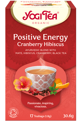 Yogi Tea Positive Energy Cranberry Hibiscus Organic Tea 17 Bags