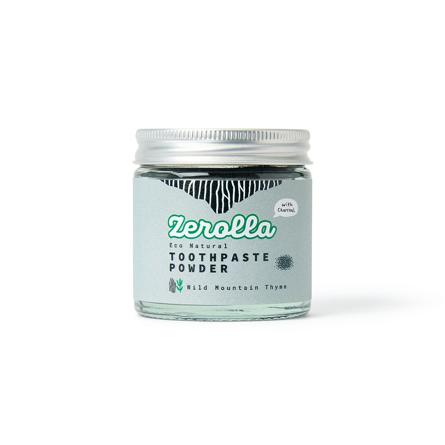 Zerolla Eco Natural Toothpaste Powder - Wild Mountain Thyme 60ml